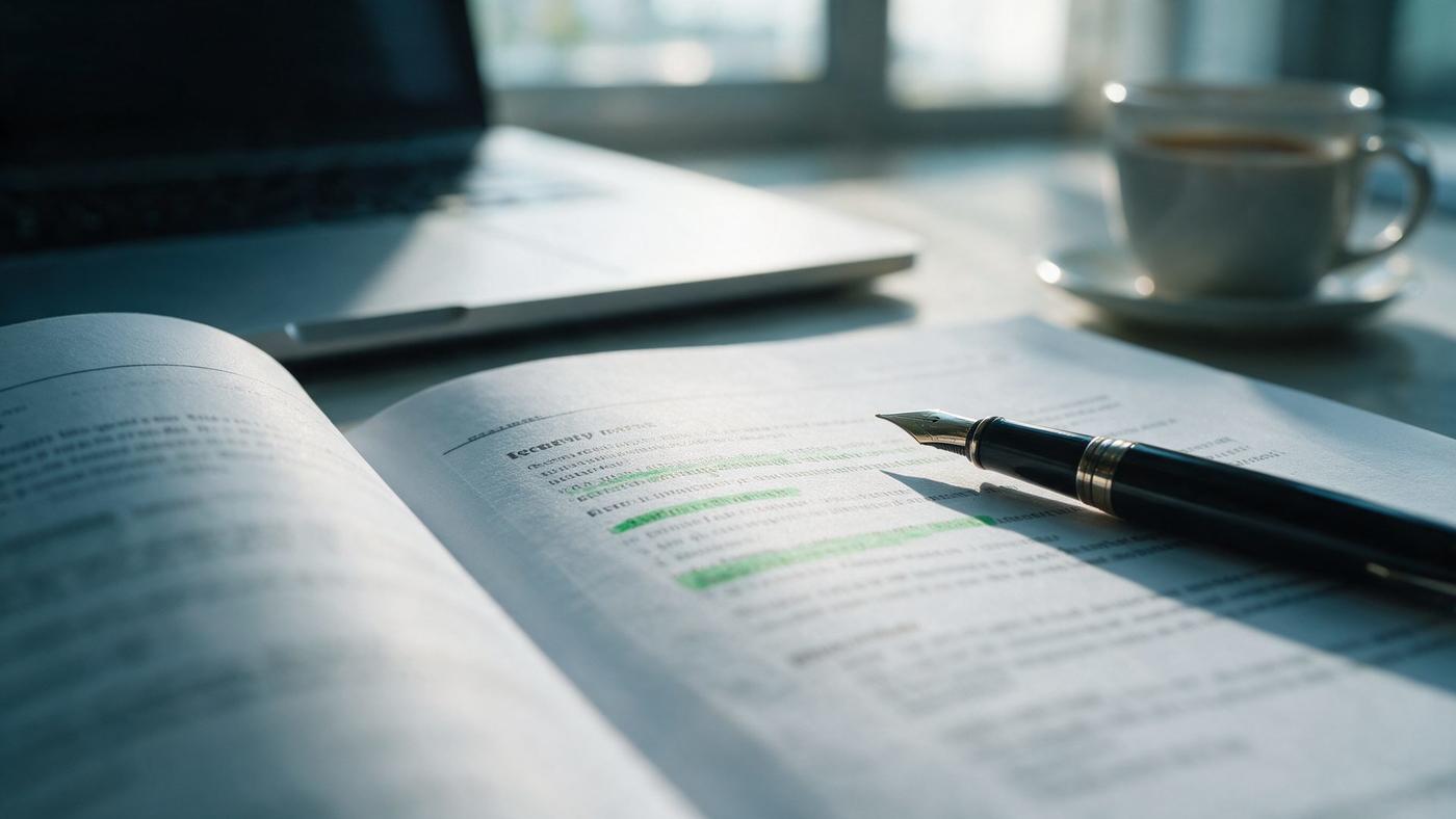 A printed pentest report on a desk